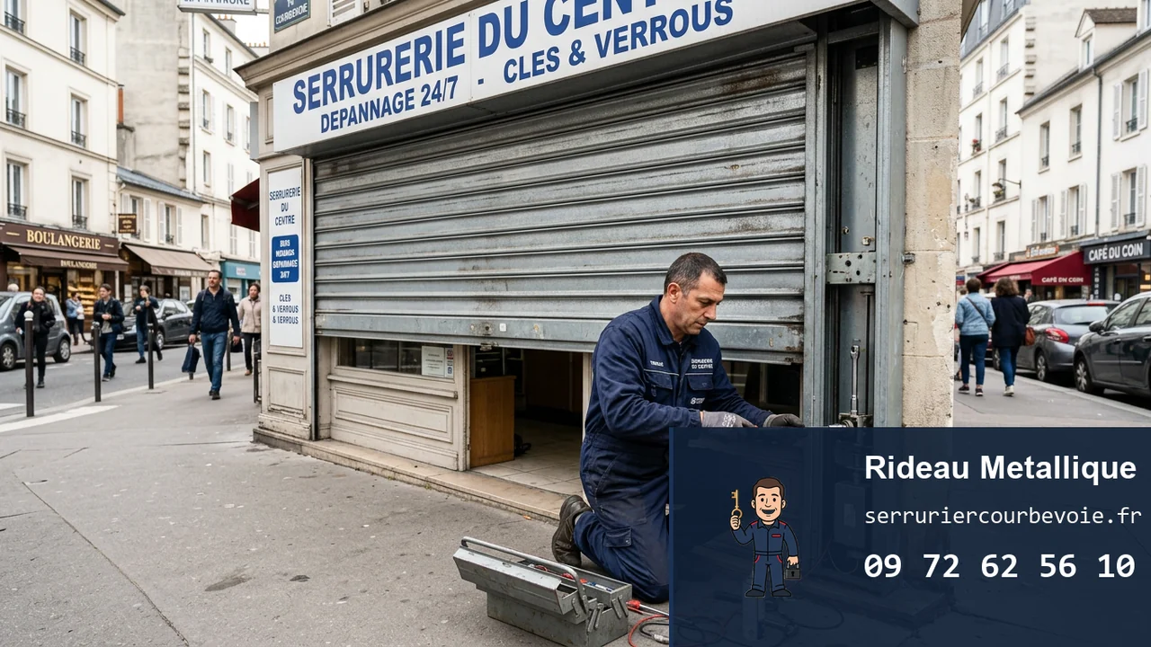 Rideau métallique en panne à Courbevoie : causes, dépannage et prix